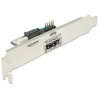 DeLOCK Support d'emplacement 1 x eSATApd 5 V / 12 V, Connecteur d'extension