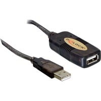 DeLOCK USB 2.0, Câble d'extension Noir, 5 mètres