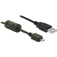 DeLOCK USB-A 2.0 > USB Micro-B, Câble Noir, 1 mètre