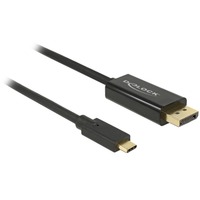 DeLOCK USB-C > DisplayPort, Câble Noir, 3 mètres, 4K 60 Hz