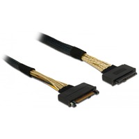 DeLOCK U.2 SFF-8639 mâle > U.2 SFF-8639 femelle, Câble d'extension Noir, 0,5 mètre