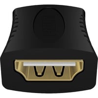 ICY BOX Adaptateur HDMI vers HDMI IB-CB005, Raccord Noir, HDMI, HDMI, Noir