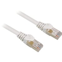 Sharkoon Câble RJ45  Cat.6 SFTP Blanc, 25 cm