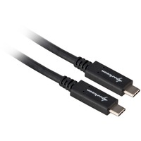 Sharkoon Câble USB 3.2, USB-C > USB-C Noir, 0,5 mètre