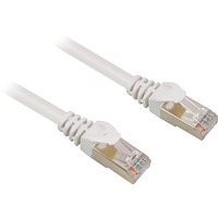 Sharkoon Câble réseau RJ-45 S/FTP Cat.6 Blanc, 20 mètres