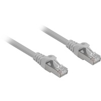 Sharkoon Câble réseau RJ-45 S/FTP Cat.6a Gris, 3 mètres, sans halogène
