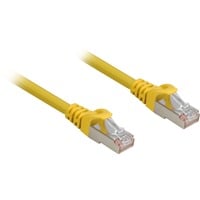Sharkoon Câble réseau RJ-45 S/FTP Cat.6a Jaune, 1,5 mètre, sans halogène