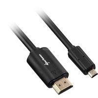 Sharkoon HDMI > micro-HDMI 2.0, Câble Noir, 1,5 mètres, 4K