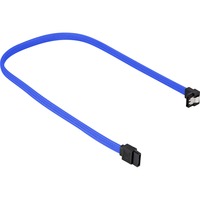 Sharkoon Sata III 90° sleeve, Câble Bleu, 0,3 mètres