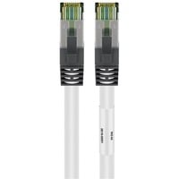 goobay 55123 câble de réseau Blanc 0,5 m Cat8.1 S/FTP (S-STP) Blanc, 0,5 m, Cat8.1, S/FTP (S-STP), RJ-45, RJ-45
