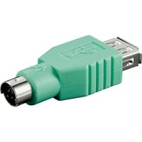 goobay Adaptateur PS/2 > USB Vert