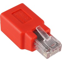 goobay Adaptateur RJ45 Cat.5 Crossover Rouge, En vrac