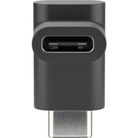 goobay Adaptateur prise USB-C > prise USB-C, 90°. Noir