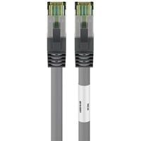 goobay Câble de raccordement Cat.8.1 S/FTP Gris, 0,5 mètre