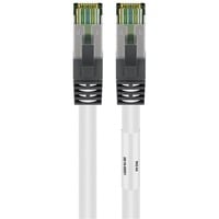 goobay Câble de raccordement Cat.8.1 S/FTP Blanc, 0,5 mètre