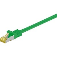 goobay Câble de raccordement RJ-45 Cat.6a S/FTP (PIMF), avec Cat.7 Vert, 0,25 mètre
