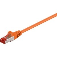 goobay Câble de raccordement RJ-45 S/FTP avec Cat.6 Orange, 5 mètres