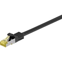 goobay Câble de raccordement RJ-45 S/FTP avec Cat.7 Noir, 2 mètres