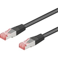 goobay Câble de raccordement RJ-45 S/STP avec Cat.6 Noir, 5 mètres
