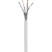 goobay Câble réseau RJ-45 S/FTP Cat.6a Gris, 305 mètres, sans fiche