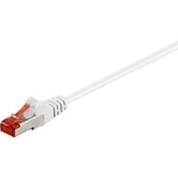 goobay Câble réseau RJ-45 S/STP Cat.6 Blanc, 30 mètres
