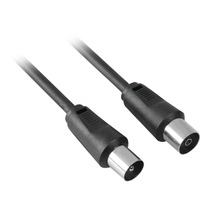 goobay Coaxial, Câble Noir, 10 mètres