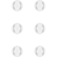 goobay Gestion des câbles 2 emplacements (mini), Guide-câble Blanc, 6 pièces