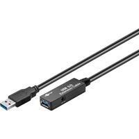 goobay Repeater USB 3.0, Câble d'extension Noir, 5 mètres