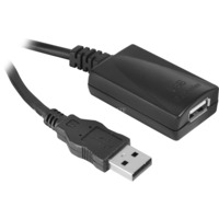 goobay USB 2.0, Câble d'extension Noir, 5 mètres