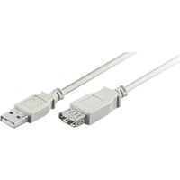 goobay USB 2.0, Câble d'extension Gris, 1,8 mètre