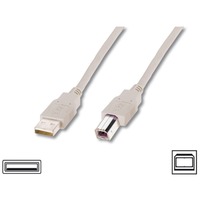 goobay USB-A 2.0 > USB-B, Câble Gris, 3 mètres