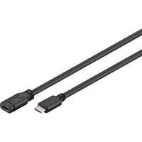 goobay USB-C 3.1, Câble d'extension Noir, 1 mètre