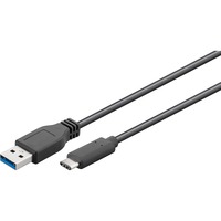 goobay USB-C - USB-A 3.0, Câble Noir, 0,5 mètre