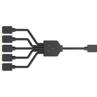 Cooler Master Répartiteur RGB 1 à 5 adressable, Câble Noir