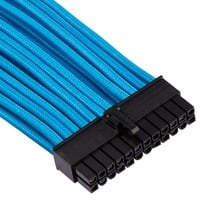 Corsair Premium Individually Sleeve ATX 24-Pin Type 4 Gen 4, Câble Bleu