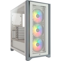 Corsair iCUE 4000X RGB boîtier midi tower Blanc | 1x USB-A | 1x USB-C | RGB | Window