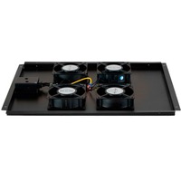 DSI Ensemble de 4 ventilateurs adaptés aux armoires serveurs de 800 mm de profondeur - DS-FT80 refroidisseur Noir, 410 x 40 x 550 mm