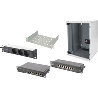 Digitus 25,4 cm (10") Set 2 9H, Armoire informatique Gris