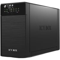 ICY BOX IB-RD3620SU3 boîtier de disques Bureau Noir, Boîtier disque dur Noir, SATA, Série ATA II, Série ATA III, 1,11 kg, Bureau, Noir