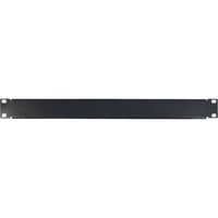 Inter-Tech Plaque de recouvrement IPC 19, Finition Noir, 1U, vissé