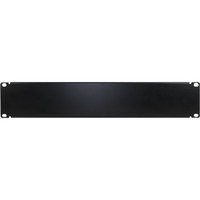 Inter-Tech Plaque de recouvrement IPC 19, Finition Noir, 2U, vissé