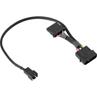 Sharkoon 12V-5V sleeve, Adaptateur Noir, 0,3 mètres