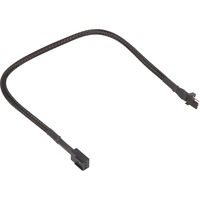 Sharkoon 3-Pin, Câble d'extension Noir, 0,3 mètres, Sleeve