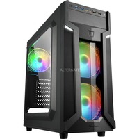 Sharkoon VG6-W RGB boîtier midi tower Noir | 4x USB-A | RGB | Window
