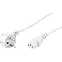 goobay Câble d'alimentation C13 Blanc, 2 mètres