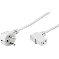 goobay Câble d'alimentation C13 Blanc, 2 mètres