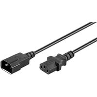goobay Câble d'alimentation C14 > C13, Câble d'extension Noir, 5 mètres