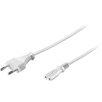 goobay Prise Euro, Câble Blanc, 3 mètres