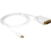 DeLOCK 2x USB-A 2.0 male > USB mini 5-Pin, Adaptateur Blanc, 1 mètre