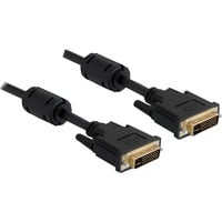 DeLOCK DVI 24+5, Câble Noir, 1 mètre